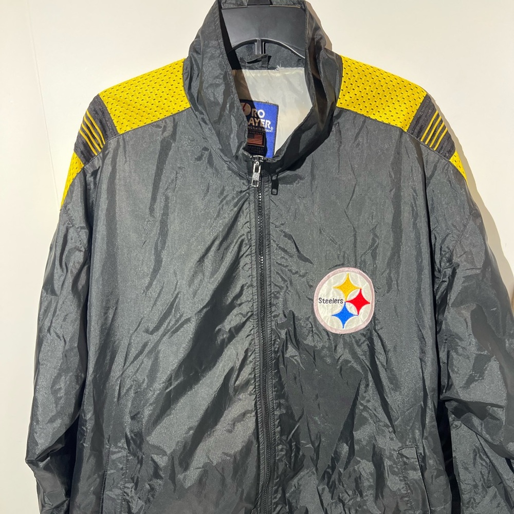 Vintage Pittsburgh‎ Steelers windbreaker jacket pro player men’s XL